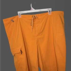 Columbia Men's Orange Omni-shade water swim shorts